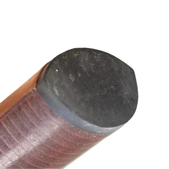 COLE HAAN Brown Woven Leather Heels sz 9AA Open Toe Sandal Slip-on D12351 - Picture 8 of 8